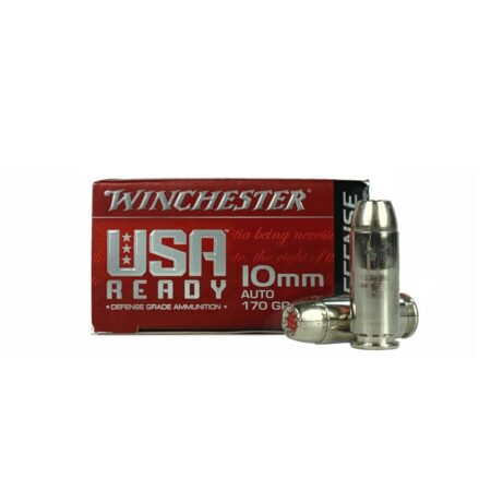 Winchester USA Ready Defense 10mm Auto 170 Gr. Hex-Vented Hollow Point- Box of 20