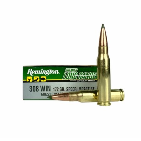 Remington Premier Long Range .308 Winchester 172 Gr. Speer Impact Polymer Tip Boat Tail- Box of 20