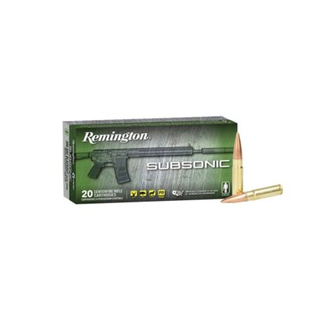 Remington Subsonic .300 AAC Blackout 220 Gr. Open Tip Flat Base- Box of 20