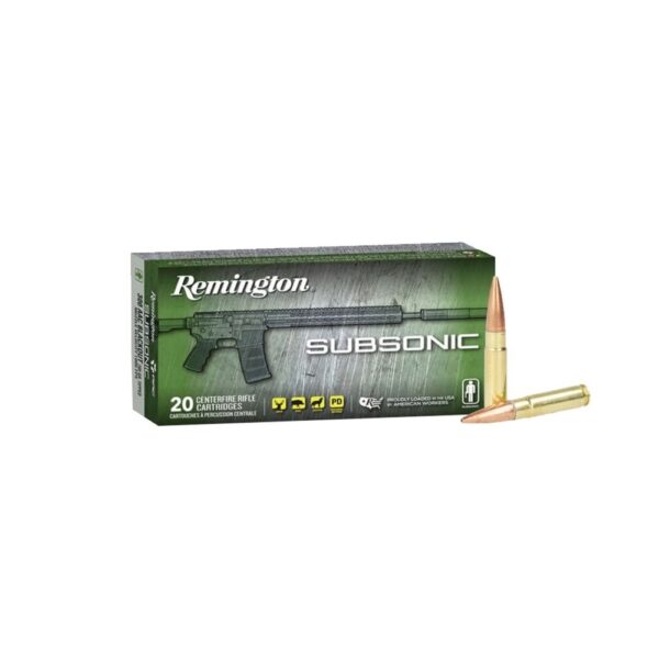 Remington Subsonic .300 AAC Blackout 220 Gr. Open Tip Flat Base- Box of 20
