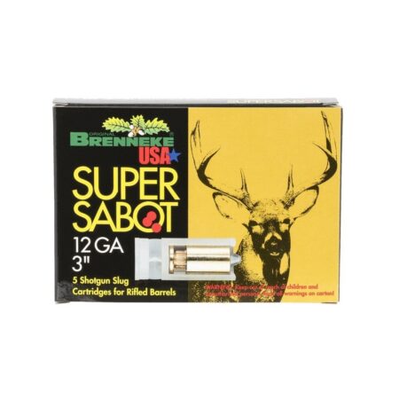Brenneke USA Super Sabot 12 Ga 3" 1-1/8 oz Lead- Free Sabot Slug- Box of 5