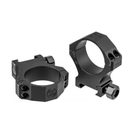 SIG SAUER ALPHA1 Hunting Scope Rings, 35mm High 1.25" Height, Complete Set- Aluminum Black