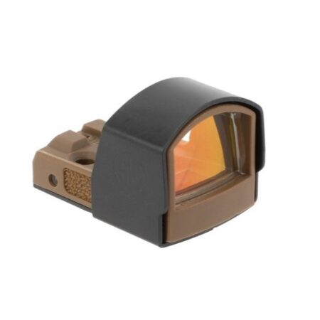 SIG SAUER ROMEO-ZERO 1x Ultra Compact Micro Reflex Sight with Steel Shroud 6 MOA Red Dot- Coyote