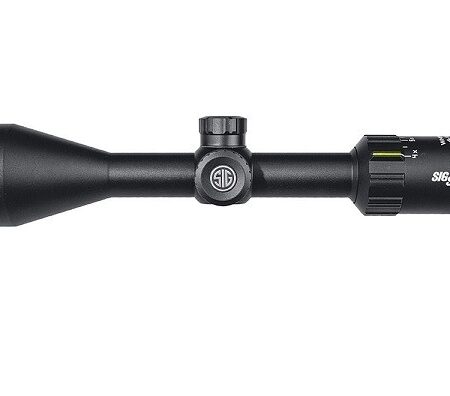 SIG SAUER WHISKEY3 4-12x50mm Hunting Rifle Scope 1" Main Tube, 0.25 MOA, Hellfire QuadPlex Reticle- Black