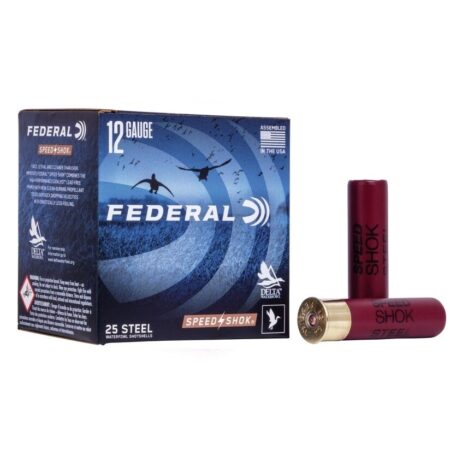 Federal Speed-Shok 12 Gauge 3" 1-1/4 oz. #4 Non-Toxic Steel Shot- Box of 25