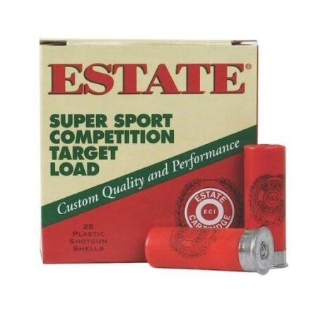 Estate Super Sport Competition Target Load 12 Gauge 2-3/4" 1 oz #8 Lead Shot- Box of 25