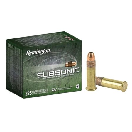 Remington Subsonic .22 Long Rifle 40 Gr. Copper Plated Hollow Point- Box of 225