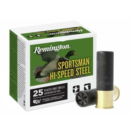 Remington Sportsman Hi-Speed 12 Gauge 3" 1-1/8 oz #2 Non-Toxic Steel Shot- Box of 25