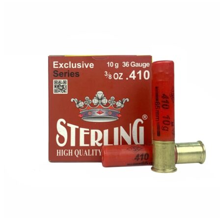 Sterling Exclusive Series .410 Gauge 2-1/2" 3/8 oz #8 Lead Shot- Box of 25