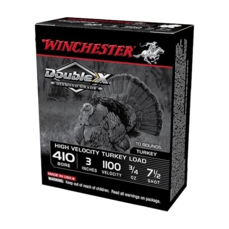 Winchester Double-X Diamond Grade .410 Bore 3" 3/4 oz. #7-1/2 Copper Plated Shot - Box of 10