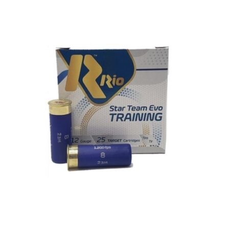Rio Star Team Evo Training Load 12 Gauge 2-3/4" 1 oz #8 Shot- Box of 25