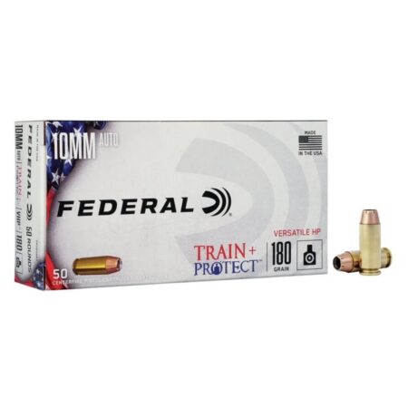 Federal Train & Protect 10mm Auto 180 Gr. Versatile Hollow Point- Box of 50