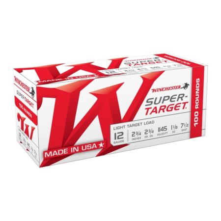 Winchester Super-Target 12 Gauge 2-3/4" 1-1/8 oz #7-1/2 Shot- Box of 100