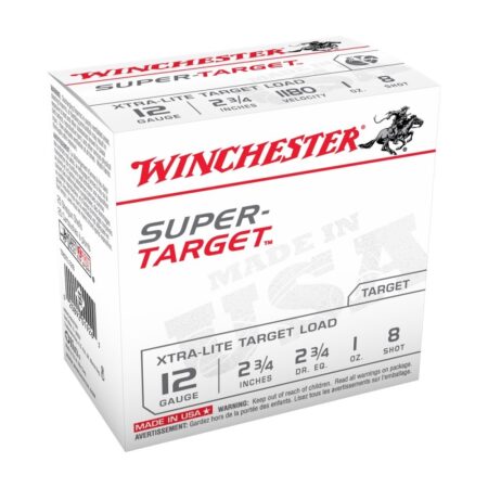 Winchester Super-Target Xtra-Lite 12 Gauge 2-3/4" 1 oz #8 Shot- Box of 25