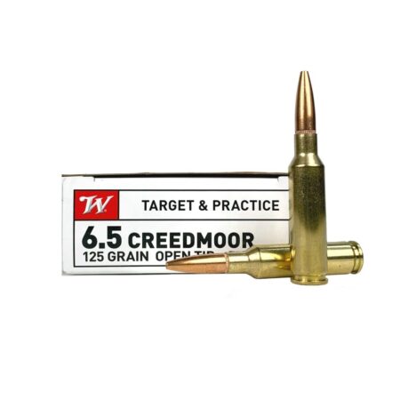 Winchester Target & Practice 6.5mm Creedmoor 125 Gr. Open Tip Range- Box of 20