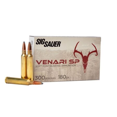 Sig Sauer .300 Winchester Magnum 180 Gr. Venari Soft Point-Box of 20