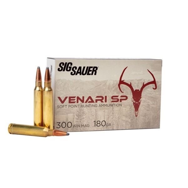 Sig Sauer .300 Winchester Magnum 180 Gr. Venari Soft Point-Box of 20