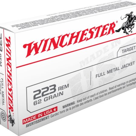 Winchester USA .223 Remington 62 Gr. Full Metal Jacket- Box of 20