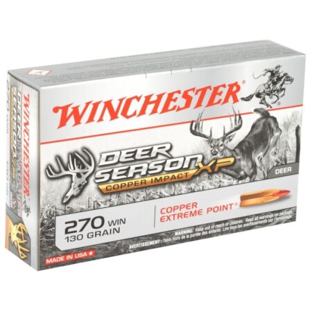 Winchester Deer Season Copper Impact .270 Winchester 130 Gr. Extreme Point Polymer Tip- Lead Free- Box of 20