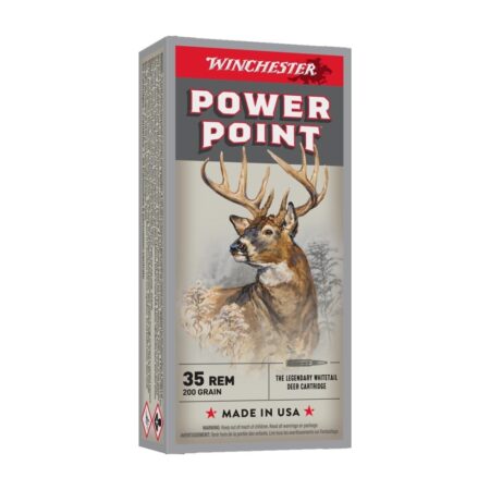 Winchester Power Point .35 Remington 200 Gr. Power Point Soft Point- Box of 20