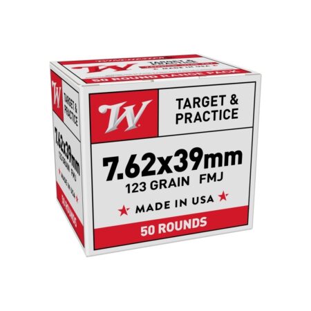 Winchester Target & Practice 7.62x39mm 123 Gr. Full Metal Jacket- Box of 50
