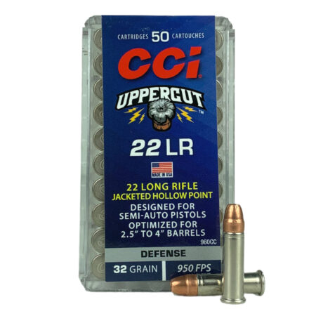 CCI Uppercut .22 Long Rifle 32 Gr. Jacketed Hollow Point- Box of 50