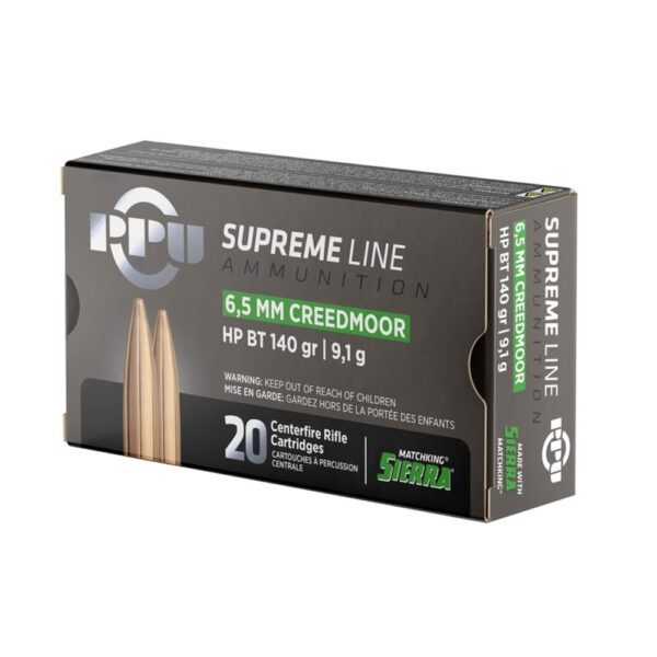 Prvi Partizan Supreme Line 6.5mm Creedmoor 140 Gr. MatchKing Hollow Point Boat Tail- Box of 20 - Image 2