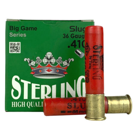 Sterling Big Game Series .410 Gauge 2-1/2" 1/4 oz Rifled Lead Slug- Box of 25