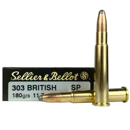 Sellier & Bellot .303 British 180 Gr. Jacketed Soft Point- Box of 20