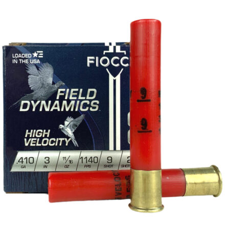 Fiocchi Field Dynamics High Velocity .410 Bore 3" 11/16 oz #9 Shot- Box of 25