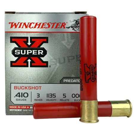 Winchester Super-X .410 Bore 3" 000 Buckshot 5 Pellets- Box of 5