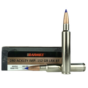 Barnes VOR-TX Long Range .280 Ackley Improved 152 Gr. Barnes LRX Boat Tail- Lead-Free- Box of 20