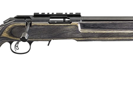 Ruger 8360 American Rimfire Target Full Size 22 LR 10+1 18" Satin Blued Threaded Bull Barrel, Drilled & Tapped Satin Blued Steel Receiver, Thumbhole Black Wood Stock, Right Hand