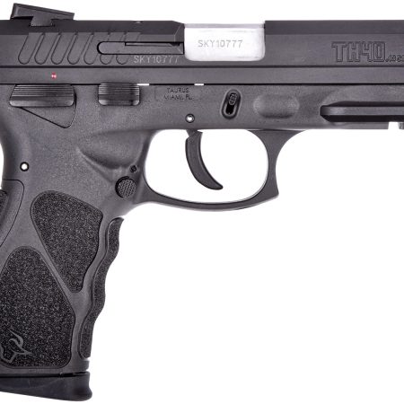 Taurus 1TH40041 TH  Full Size 40 S&W 15+1 4.27" Matte Stainless Steel Barrel, Matte Black Serrated Slide, Black Polymer Frame w/Picatinny Rail, Black Finger Grooved Polymer Grip Right Hand