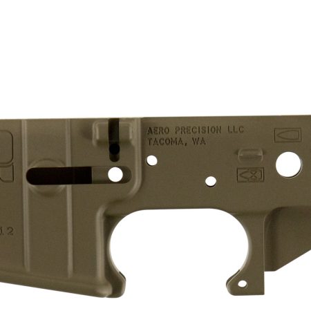Aero Precision APAR501302C Gen 2 Receiver Multi-Caliber Flat Dark Earth Cerakote Finish 7075-T6 Aluminum Material with Mil-Spec Dimensions for AR-15