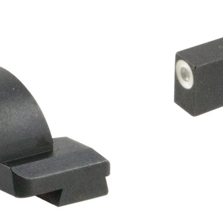 AmeriGlo GL5125 Ghost Ring Sight Set for Glock  Green Tritium White Outline Front Sight-Green Tritium Rear Sight