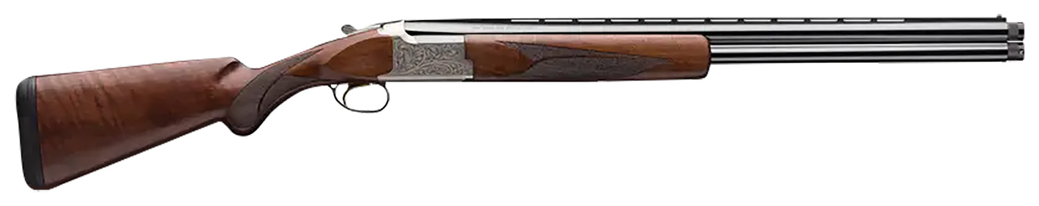 Browning 018142305 Citori White Lightning 12 Gauge with 26" Polished Blued Barrel, 3" Chamber, 2rd Capacity, Silver Nitride Metal Finish & Gloss Oil Black Walnut Stock Right Hand (Full Size)
