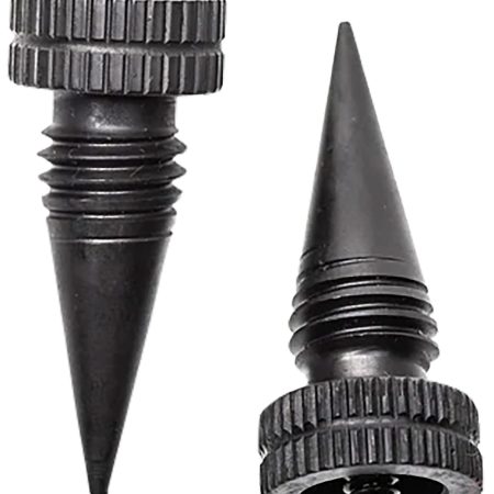 Accu-Tac LRS0200 LR-10 Set Black Oxide Aluminum with Screw On Design for Accu-Tac Bipod