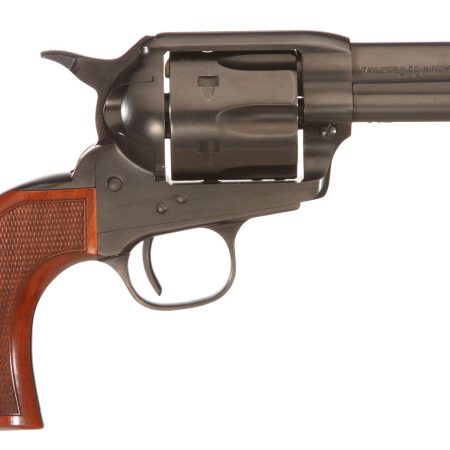 Taylors & Company 550884DE Runnin Iron Black Rock 45 Colt (LC) Caliber with 3.50" Barrel, 6rd Capacity Cylinder, Overall Black Nitride Finish Steel, Checkered Walnut Grip & Overall Taylor Polish