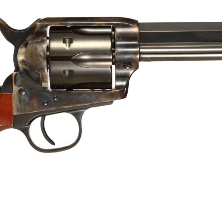 Taylors & Company 556105 1873 Cattleman Drifter 357 Mag Caliber with 5.50" Blued Finish Barrel, 6rd Capacity Blued Finish Cylinder, Color Case Hardened Finish Steel Frame & Walnut Grip