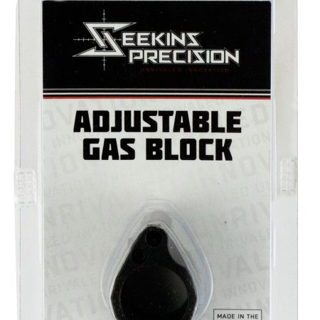 Seekins Precision 0011510031 Low Profile Adjustable Gas Block 1.37" x .94" Black Melonite