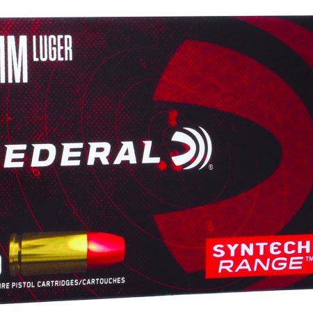 Federal AE9SJ2 American Eagle Syntech Range  9mmLuger 124gr Total Syntech Jacket Flat Nose 50 Per Box/10 Case