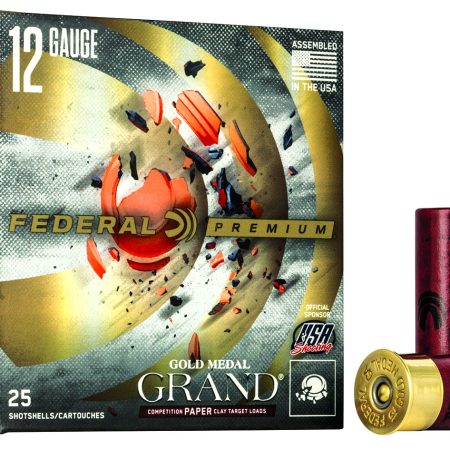 Federal GMT17175 Premium Gold Medal Paper 12Gauge 2.75" 1 1/8oz 7.5Shot 25 Per Box/10 Case