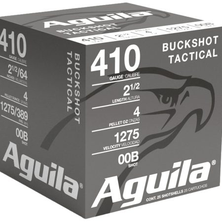 Aguila 1C4100BA Buckshot High Velocity 410Gauge 2.50" 1/2oz 00Buck Shot 25 Per Box/20 Case