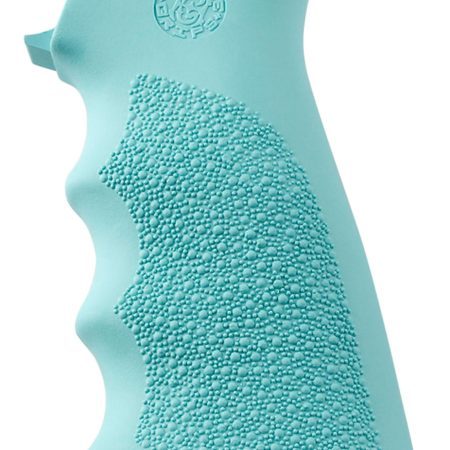 Hogue 15015 OverMolded Grip Cobblestone Aqua Blue Rubber with Finger Grooves for AR-15, M16