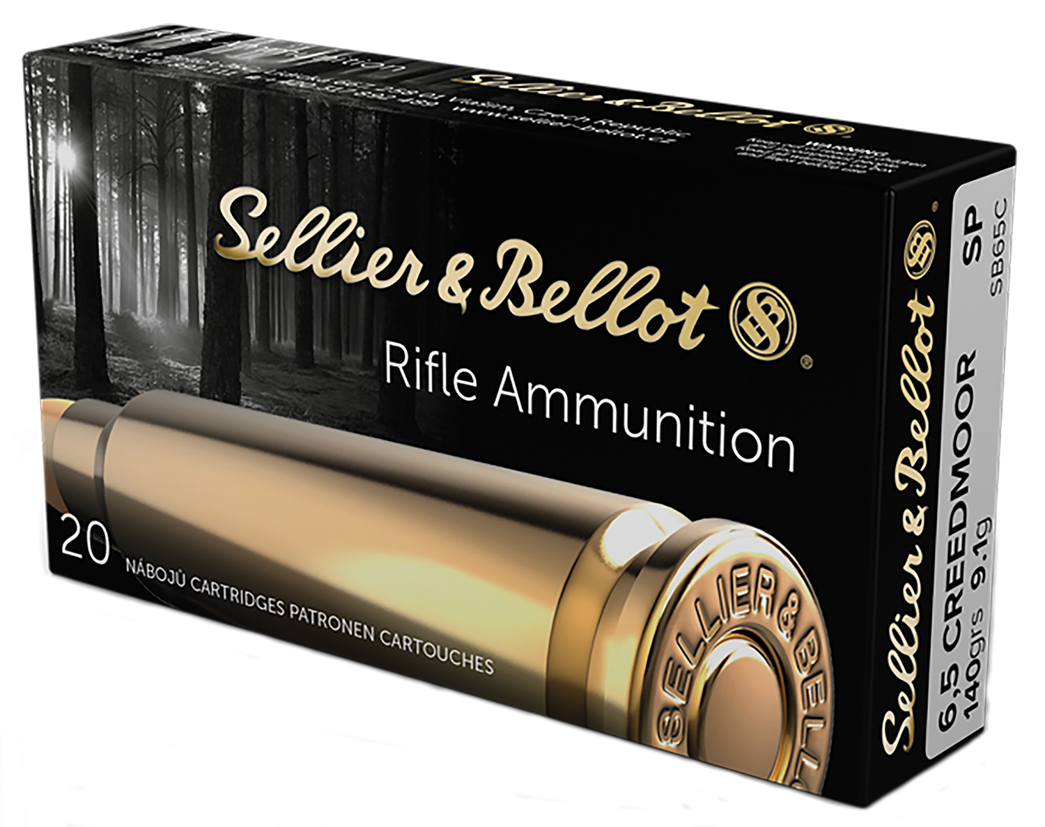 Sellier & Bellot SB65C Rifle 6.5Creedmoor 140gr Soft Point 20 Per Box/25 Case
