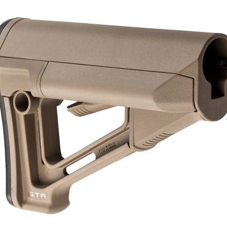 Magpul MAG470-FDE STR Carbine Stock Flat Dark Earth Synthetic for AR-15, M16, M4 with Mil-Spec Tube (Tube Not Included)