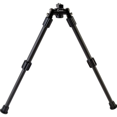 Caldwell 1082223 Accumax Premium M-Lok/Key Mod Bipod 9-13" Black Carbon Fiber