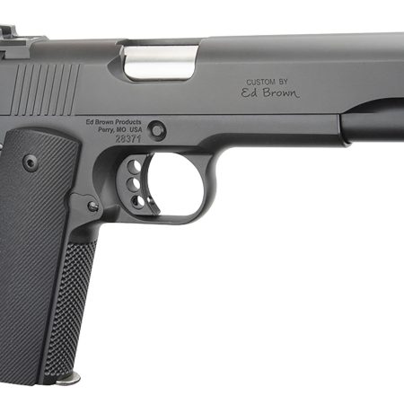 Ed Brown SF18G4 Special Forces Gen4 45 ACP 7+1 5" Stainless Steel Barrel, Stealth Gray Serrated Carbon Steel Slide, Stealth Gray Stainless Steel Frame w/Beavertail, Black VZ Grip, Right Hand