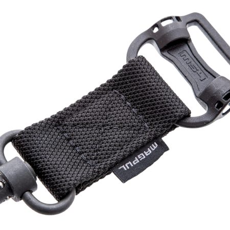 Magpul MAG519-BLK MS1/MS4 Sling Adapter made of Steel with Maganese Phosphate Black Finish, Polymer Hardware, Nylon 1.25" Webbing & Two to One-Point Design for AR-15, M4, M16, AK-Platform & AKM